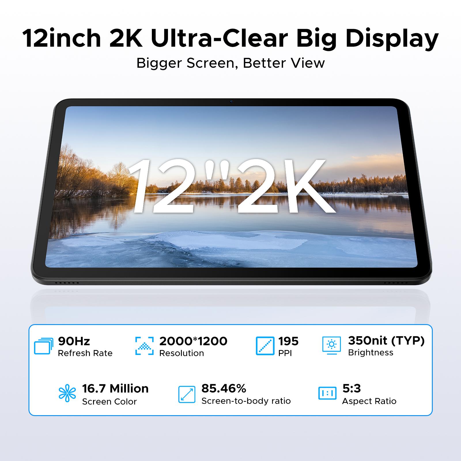 DOOGEE U12 Android 16 Tablet,12 inch Tablet with Gemini AI,24GB+ 