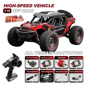 VISAS S386 RC Car 1:16 Scale 50KM/H High Speed 4X4 Off-Road Truck for Adults Kids Christmas Gifts Remote Control Adventure Vehicle