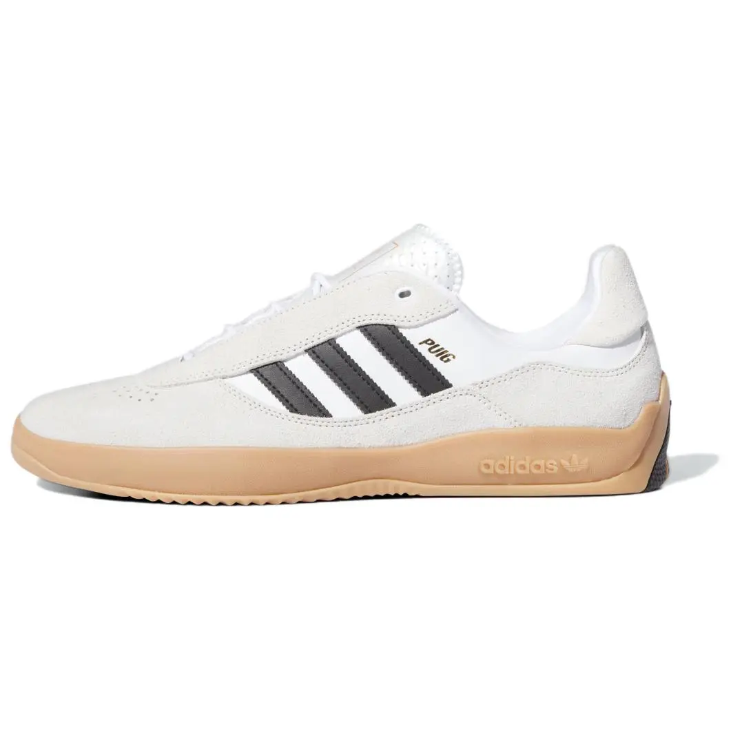 Adidas Puig White Black Gum' Durable Non-slip Low Top Sneakers Unisex IF4632
