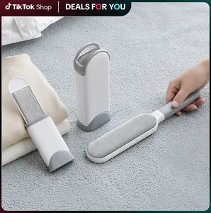 [HOT]Furniture Lint Remover Brushes Double Sided Self Cleaning Loose Hair Catcher for Pet Clothes Sofa Carpet Versatile Use 2 Pack Grooming Deshedding Tool