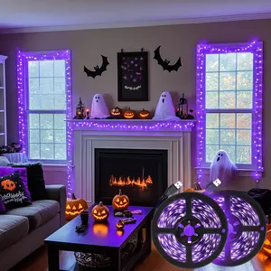 USB LED Strip Light Set, Flexible Blacklight Bar, 2.5m UV Lamp for Parties, Bars, Bedrooms, Tvs, Halloween, Christmas Decorations, Led Lighted