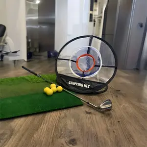 Portable Foldable Golf Training Net, Indoor Outdoor Swing Practice Aid, Fixed Target Hitting Net,Indoor/outdoor swing dedicated - suitable for practice and improvement in competition