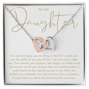 To My Daughter Necklace, Daughter Necklace, Mother Daughter Gifts, Daughter Necklace From Dad