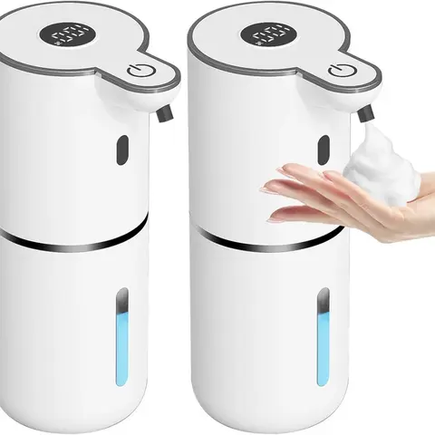 Automatic Anti-Bacterial Touchless Foaming Smart Soap Dispenser, USB-Rechargeable, 6-Level Adjustable Pump, Wall-Mountable Soap Mounted, Waterproof, Motion-Activated for Bathroom-Kitchen, Restaurant, Hospital Beauty & Personal Care Home Essential