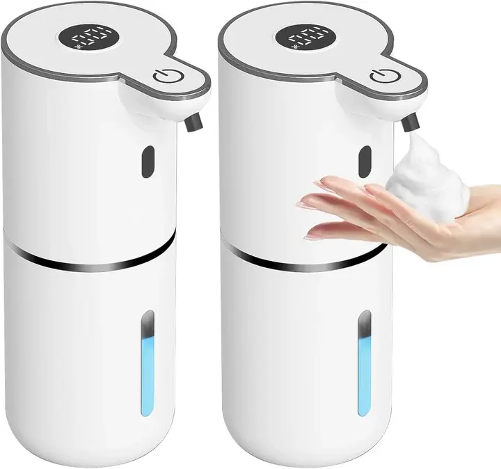 Automatic Soap Dispenser, Touchless Foaming Soap Dispenser, USB Rechargeable, Adjustable Soap Handwasher, 6 Levels Adjustable Foam Pump for Bathroom Kitchen Restroom, Home Essentials