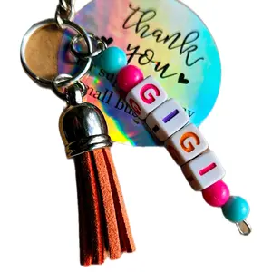 Beaded Keychains with Tassel - Perfect for Home Organization