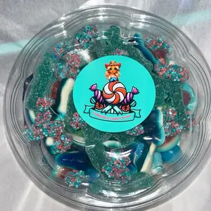 Cowgirls Candy Rush Pick N Mix Salad Candy Bowl With Powder Topper Sweet/Sour Snack