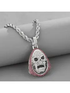 New European and American Hip Hop Skull Pendant High-Quality Necklace for Men and Women Couples