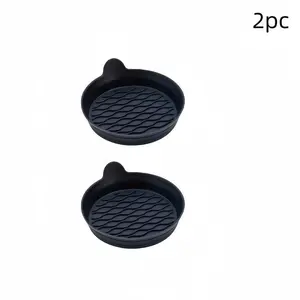 2-Piece silicone car coaster with non-slip coaster - durable interior accessories, car silicone coaster car water cup mat round non-slip mat creative car storage mat car