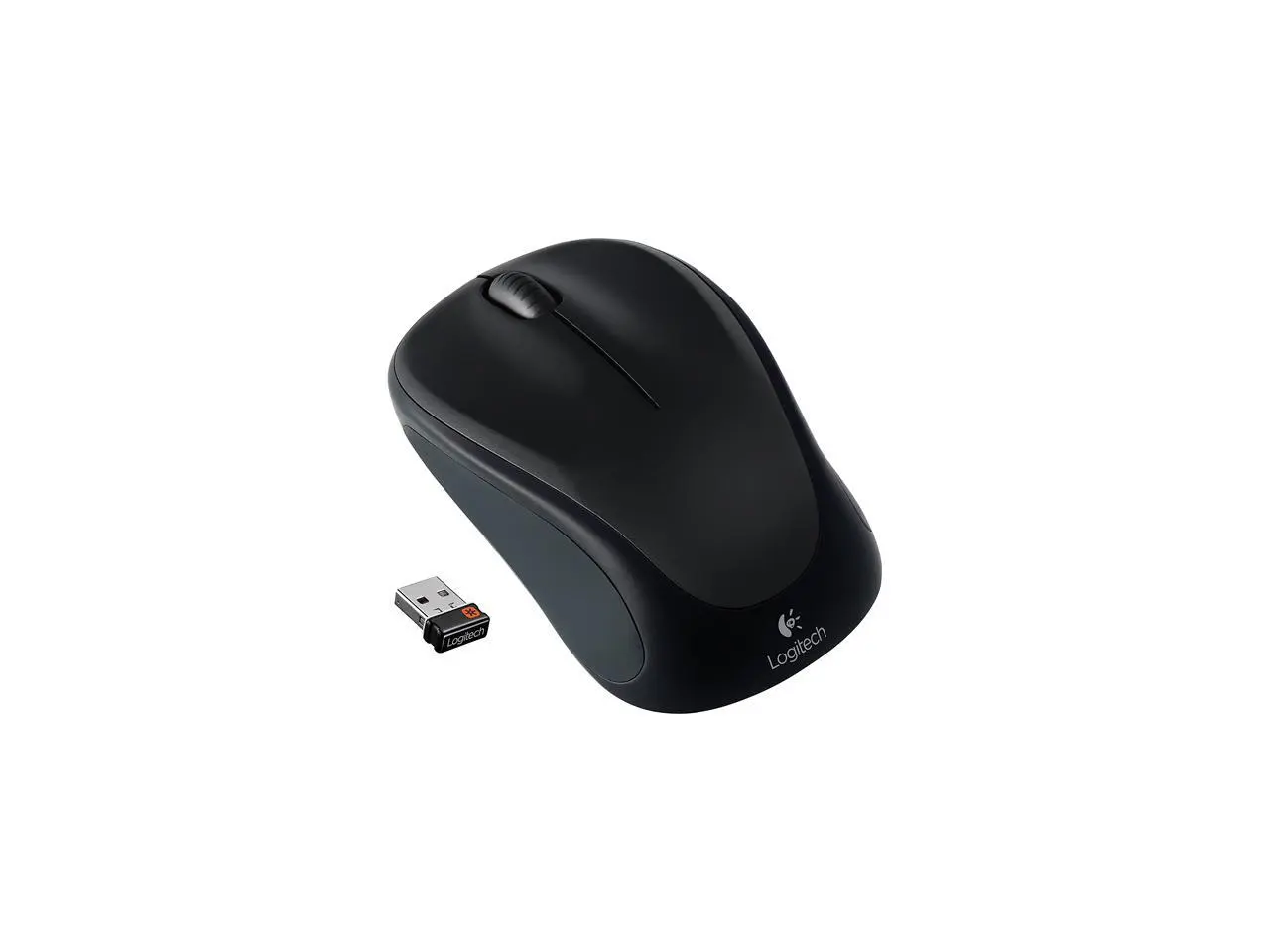 Logitech M317 Wireless Mouse, 2.4 GHz with USB Receiver, 1000 DPI Optical Tracking, 12 Month Battery, Compatible with PC, Mac, Laptop, Chromebook - Black