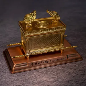 Metal Statue Ark of the Covenant Jewish Israel Holy Box Jerusalem Religious Faith Home Decor Ornament, Stylish Religious Decor, Religious Decoration, Spiritual Art Collectible, Religious Ornaments