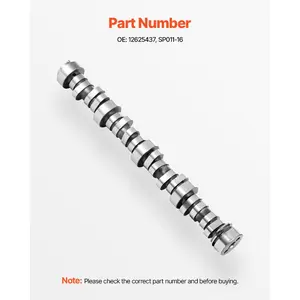 VEVOR Engine Camshaft, 12625437 SP011-16 Cam Replacement, Compatible with Norris trucks from 1999-2013 GM Gen3/4, LS Truck Engine 4.8L, 5.3L, 6.0L, and 6.2L
