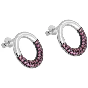 Affinity Gems 1.05 cttw Rhodolite Stud Earrings, Sterling