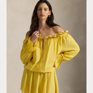 Polo Ralph Lauren - Off-the-Shoulder Crepe Dress