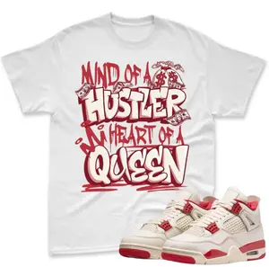 QUEEN! Shirt To Match JD 4 Valentines Day, JD 4 Valentines Sneaker Mactching Shirt Unisex Streetwear