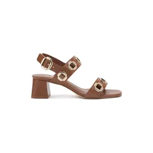 Milan Sandal In Caramel Leather