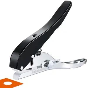 Hole Punch 3/8 Inch-10Mm Single Hole Punch,Heavy Duty Hole Puncher Single,Paper Punch Portable Hand Held Long Hole Puncher for Paper Cards Plastic Cardboard Rikolto