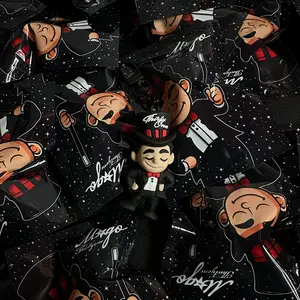 EL MAGO 31 THIRTY ONE KEYCHAIN BLUE AND BLACK