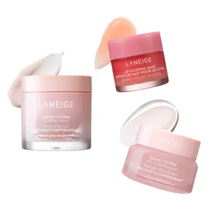 Laneige Dream Trio Bundle, Bouncy & Firm Sleeping Mask, Bouncy & Firm Eye Sleeping Mask, Berry Lip Sleeping Mask, Skincare Set, Hydrating
