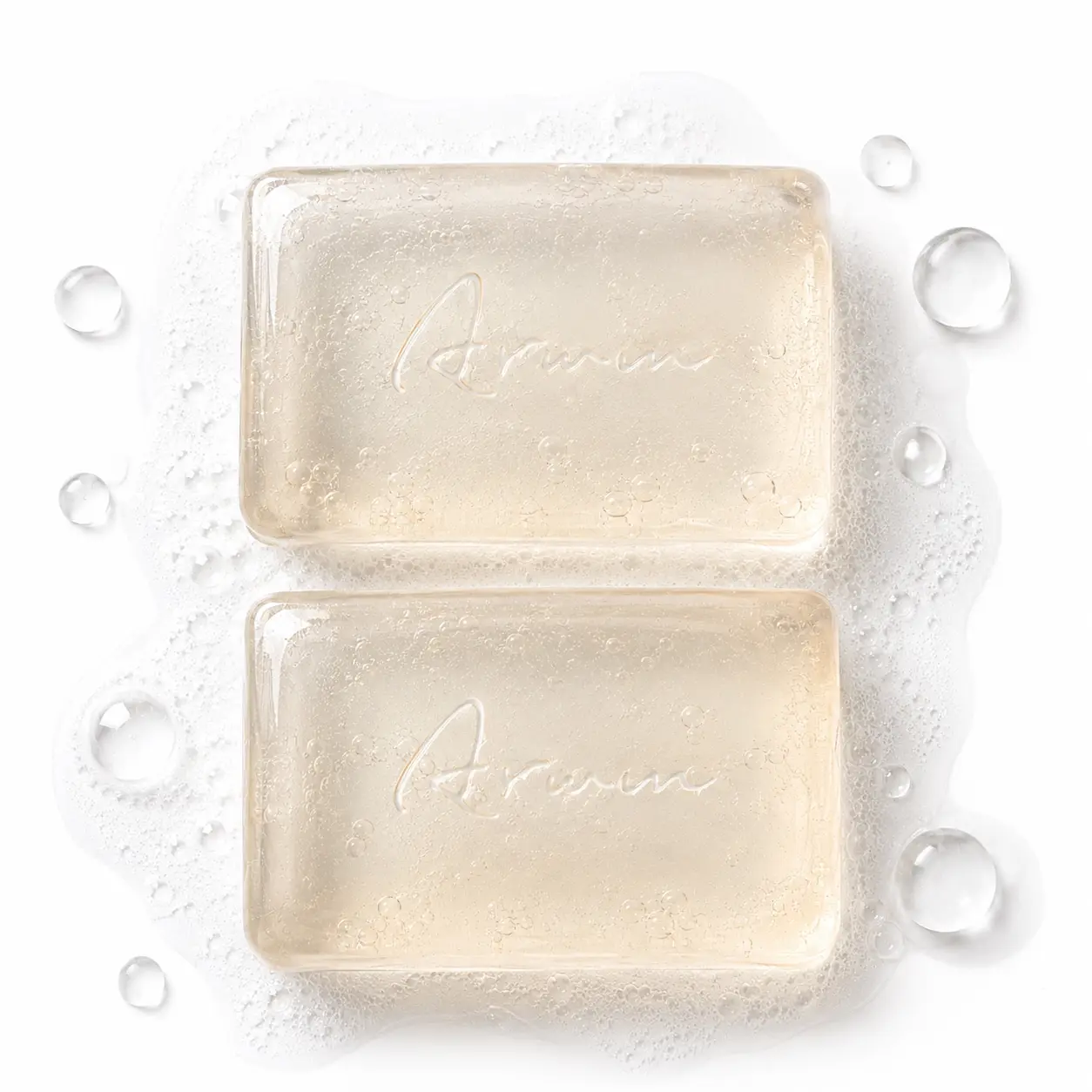ARWIN [Pack of 2] Phytoncid Transparent Soap with Hyaluronic Acid | Moisturizing 3 in 1 Face, Body & Hand Cleanser | Gentle Daily Cleansing Bar for All Skin Types