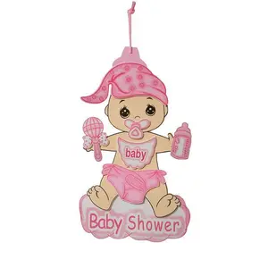 17" Baby Foam Sign  Pink Pkg/3