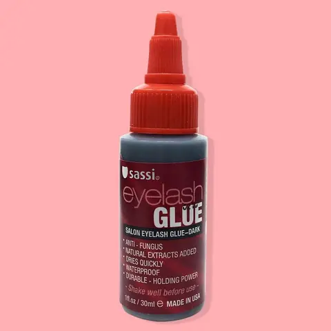 Sassi Eyelash Glue Dark, 1oz | 30ml Waterproof Eyelash Extension