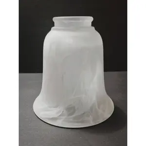 Milky Swirl Scavo Glass Pendant Shade – 2¼" Fitter, 4¾" Diameter, 5¼" Height