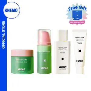 [KNEMO Official] Matcha Latte PDRN Routine - Matcha PDRN Bubble Essence, Cleansing Balm + Rice PDRN Milk Essence & Cream - Hydration, Deep Cleanse, Barrier Repair