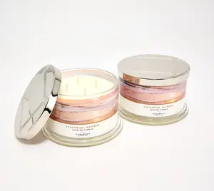 HomeWorx by Slatkin + Co. S/2 18oz Coastal Sands Candles