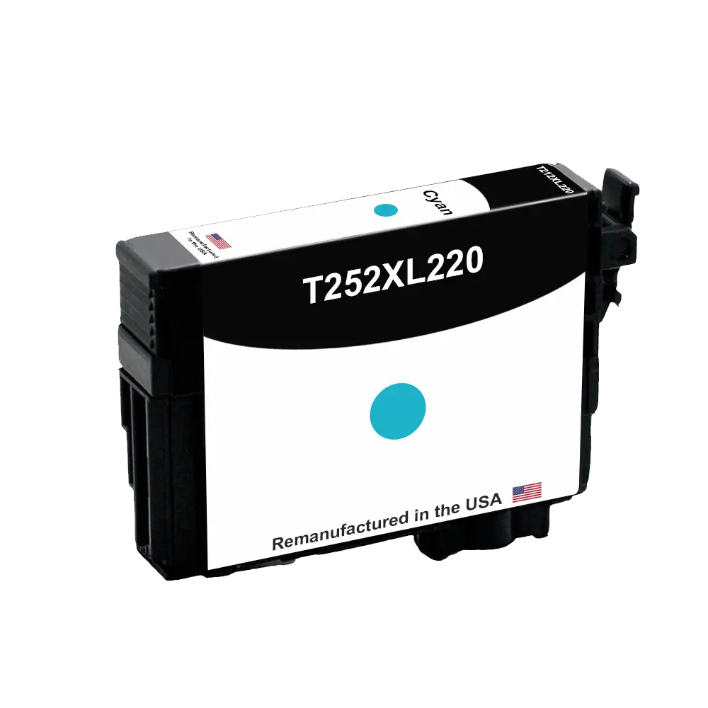 Remanufactured for Epson T252XL High Yield Cyan, T252XL220