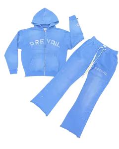 Legends Prevail - Rhinestone Sweatsuit - Blue Ice