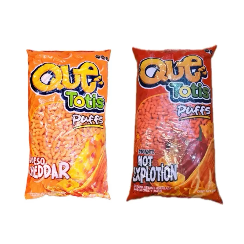 Que Totis Puffs Sabor Cheedar y Picosa Bolsa Grande 3KG