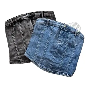 Lettie Denim Tube Top