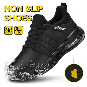 Non Slip Work Shoes for Men Women Slip on Sneakers Waterproof Restaurant Men Zapatos Trabajo Comfort Kitchen Chef Slip Resistant Food Service Shoes