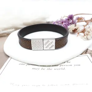 Pre-owned Louis Vuitton Damier Ebene Coated Canvas Bracelet T10205085
