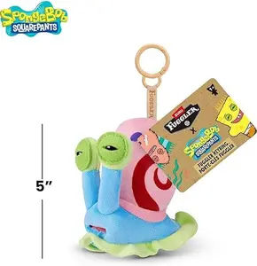Fuggler SpongeBob (Gary) 5-Inch Plush Keyring by ZURU, Funny Ugly Monster Bag Clip-on Stuffed Animal
