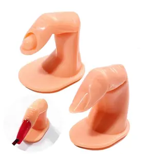 Acrylic nail hand practice, manicure hand, and flexible bendable manicure hand for nail art training tools