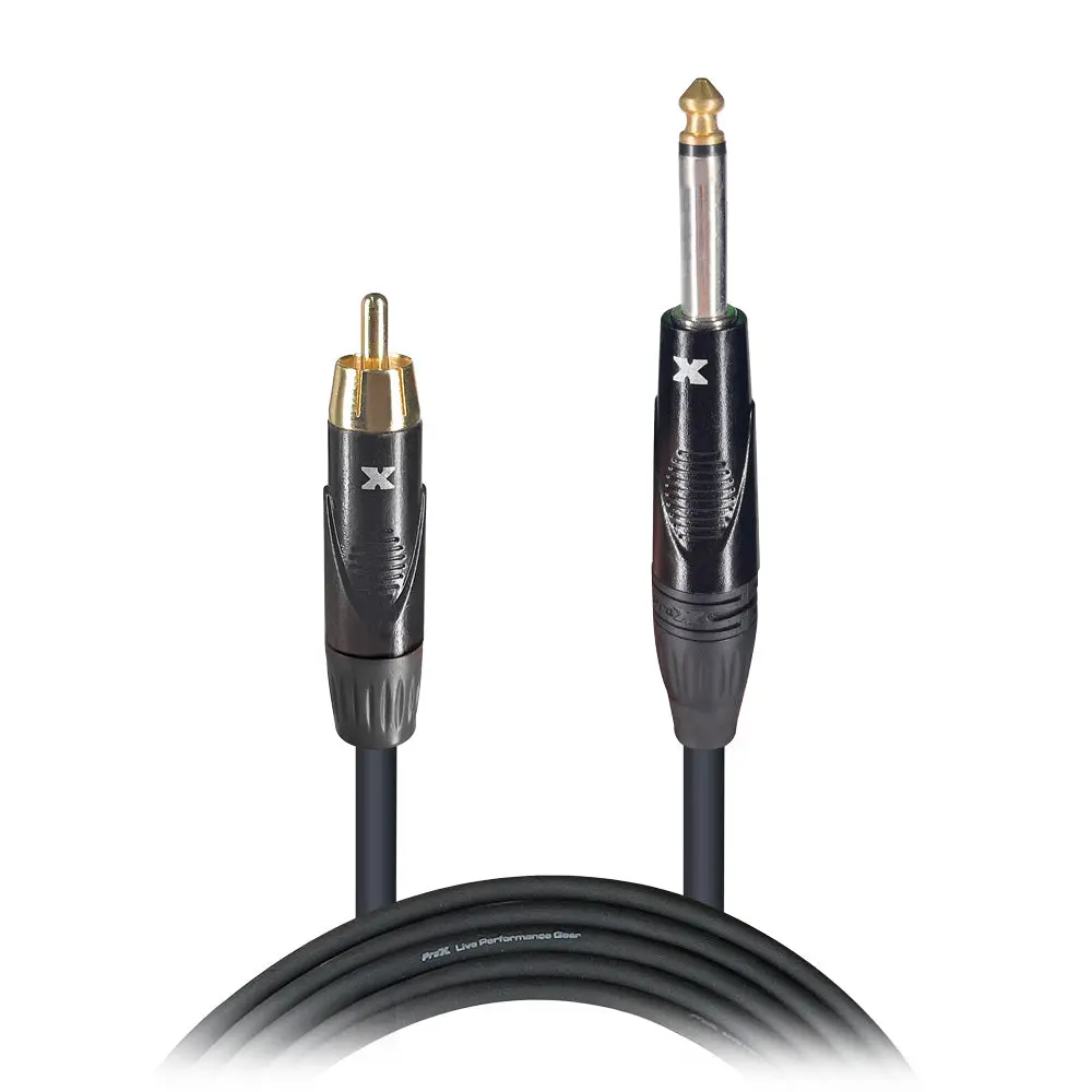 ProX XC-PR25 - 25 Ft. Unbalanced RCA Male to 1/4" Male High Performance Audio Cable