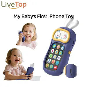 Baby’s First Toy Phone – Interactive Learning for Toddlers, 17 Keys with 4 Voice Effects, 8 Nursery Rhymes & 5 Classical Music, 6 Call Scenarios, 0-9 Numbers/Animals/Instruments Sounds, Fine Motor Skills, Type-C Rechargeable 60H Battery