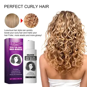 EELHOE Curly Hair Styling Elastin, Curly Hair Moisturizing And Fluffing Hair Styling Elastin