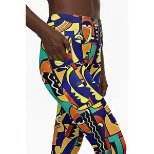 African Print Leggings with Pockets — Iwa ASAKE-OGE