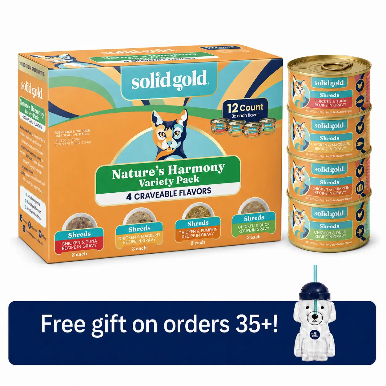 Solid Gold Nature's Harmony™ Wet Food Variety Pack for Cats