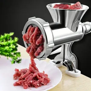 Manual Meat Grinder, Durable Stainless Steel with Steel Table Clamp, Easy to Clean, Simple Installation, Ideal for Home Use
