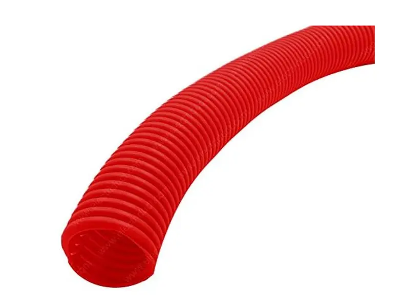 212 MAIN Corrugated Flexible Slit Polyethylene Wire Loom Tubing, 0.75 in. Nominal Diameter, 100 ft. Length, Red, Cables Organize Accessory for Phones & Electronics Wires & Cables Organization