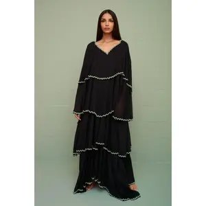 Soleil Beaded Tiered Kaftan