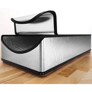 Attic Door Insulation Cover 25"x54"x11", Energy Saving Tent Attic Stairs Cover Ladder Pull Down Insulator, R-Value 15.5 Thicken  Foil Stairway Insulation with Zipper Fireproof