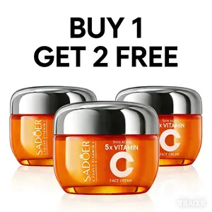 【BUY 1 GET 2 FREE】5X Vitamin C Face Cream, Moisturizing, Hydration &Nourishing Face Cream,Facial Moisturizer for FineLines, Wrinkles Organic Lotion,Uneven Skin Tone