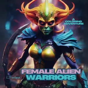 Female Galactic Warriors An Adult Coloring Adventure Through Sci Fi Space Battles And Nebula Skies