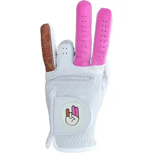 Shocker Funny Golf Glove - Men’s All Weather Grip Durable Premium Japanese Synthetic Leather LH RH Performance Gear S Thru XXL Sizes for Golfers