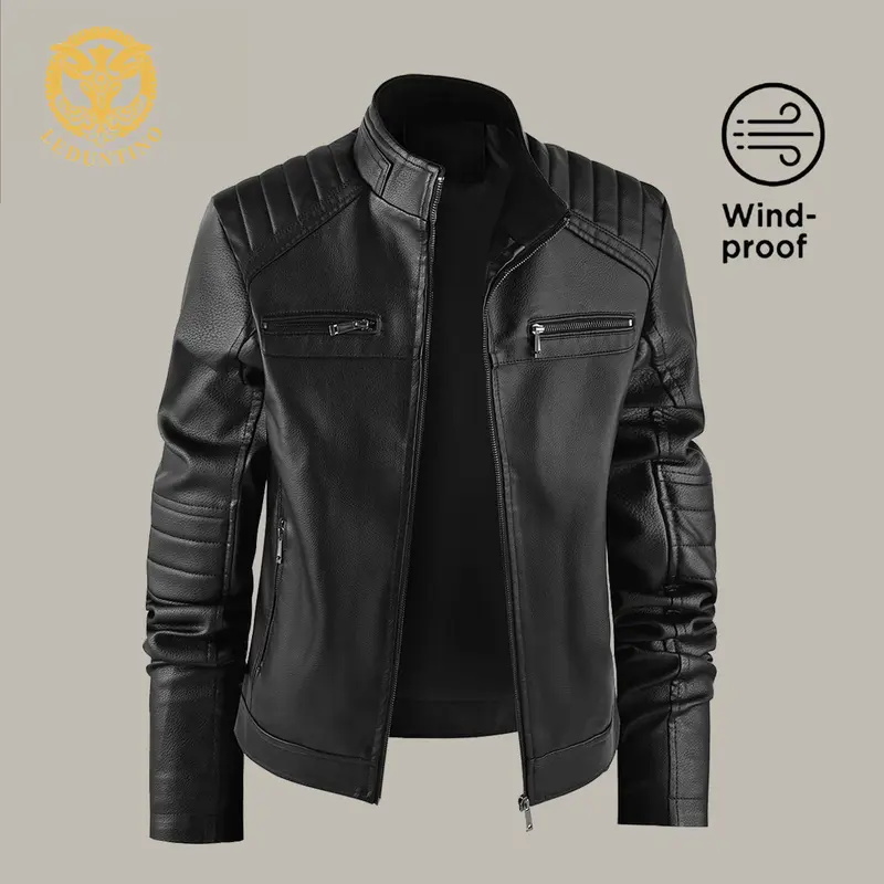 2000s leather jacket mens - TikTok Shop